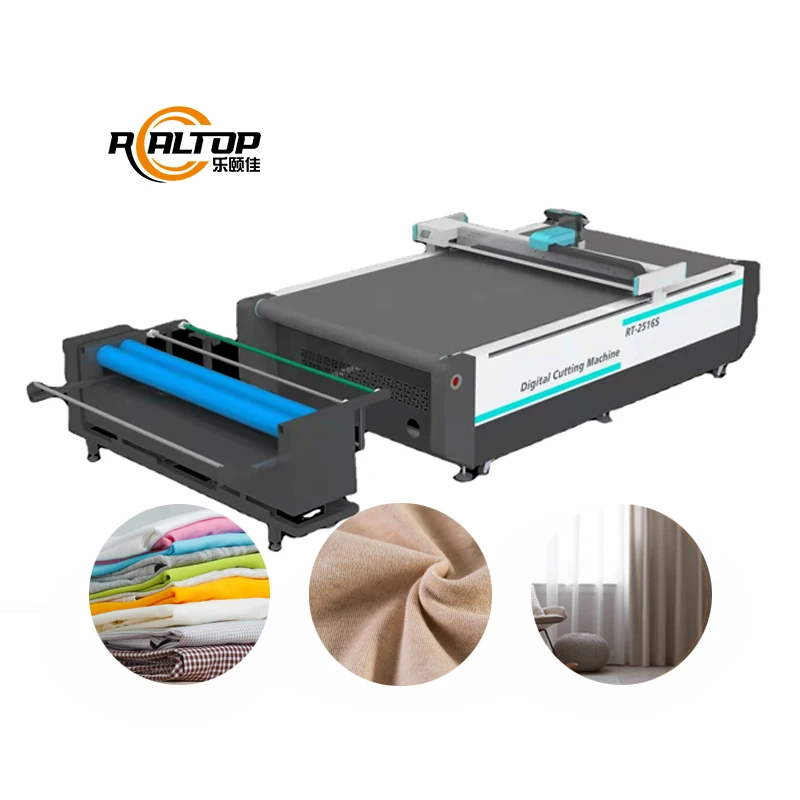 H34f84cbb198c4d50a36ba8ad76dafb11l.webp Realtop-2516 CNC Fabric Cutter 2500x1600mm, Auto Digital Flatbed - Image 1