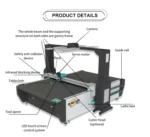 Realtop-2516 2500x1600mm High-Speed CNC Textile Cutter - Image 6