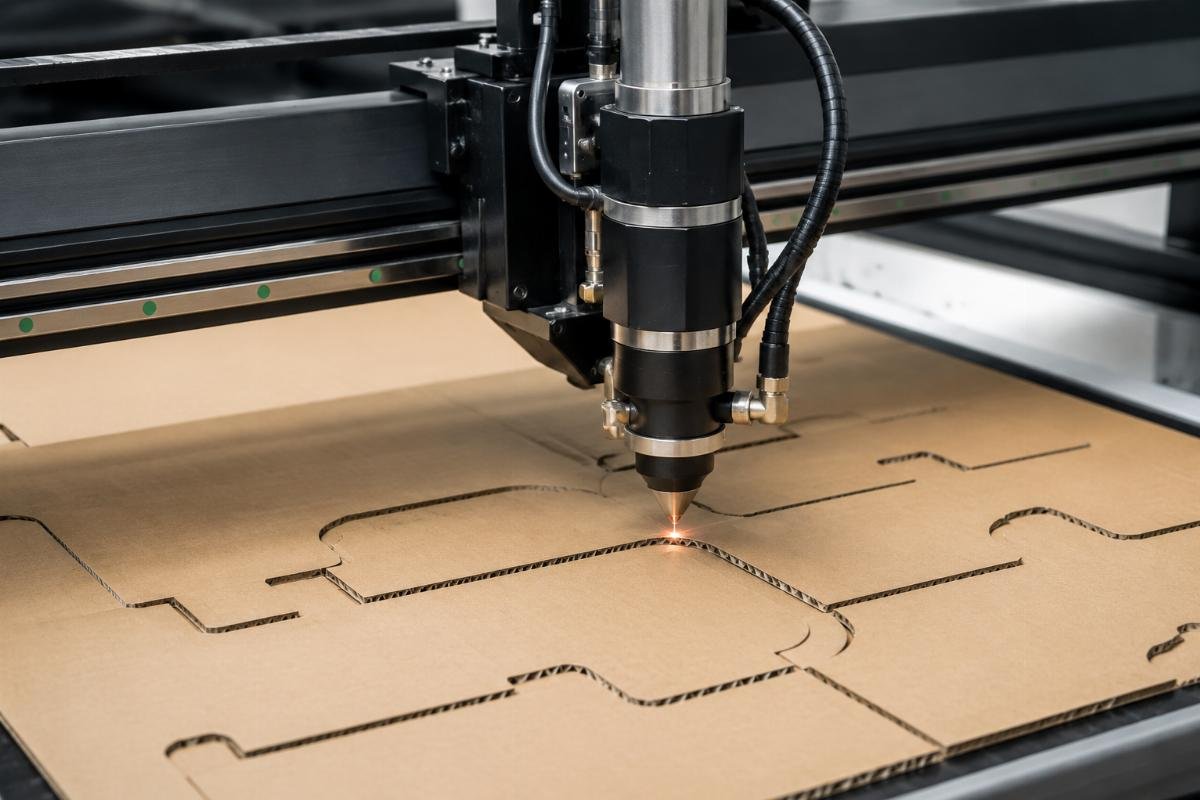 CNC cutting cardboard