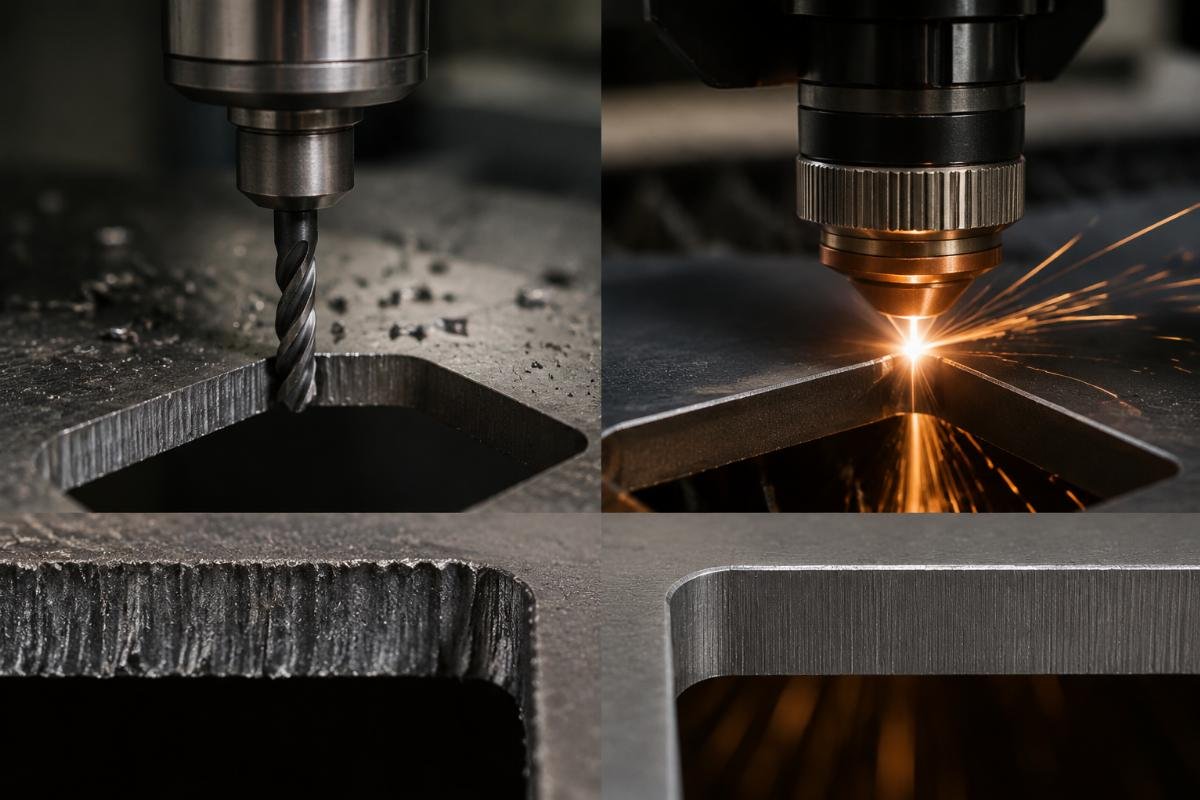 CNC vs laser cut edge quality Edge quality comparison