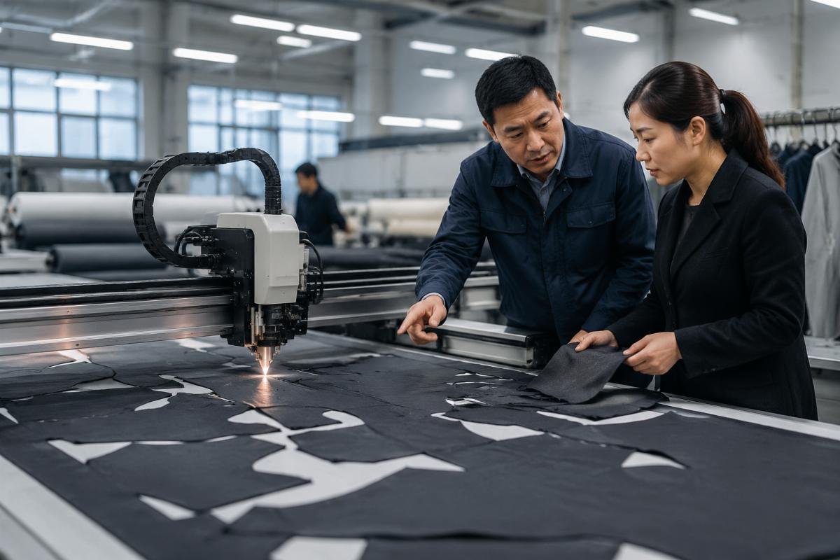 Fabric cutting machine consultation process