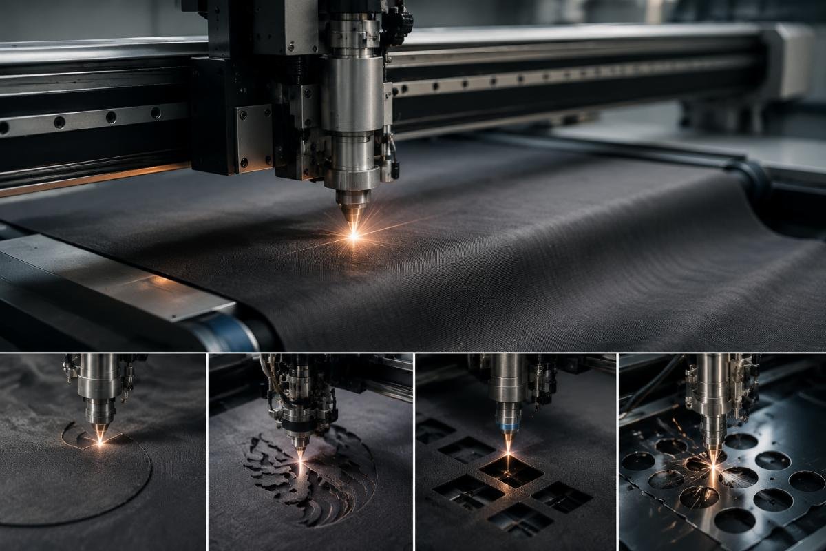 Logo customization options for fabric cutting machines