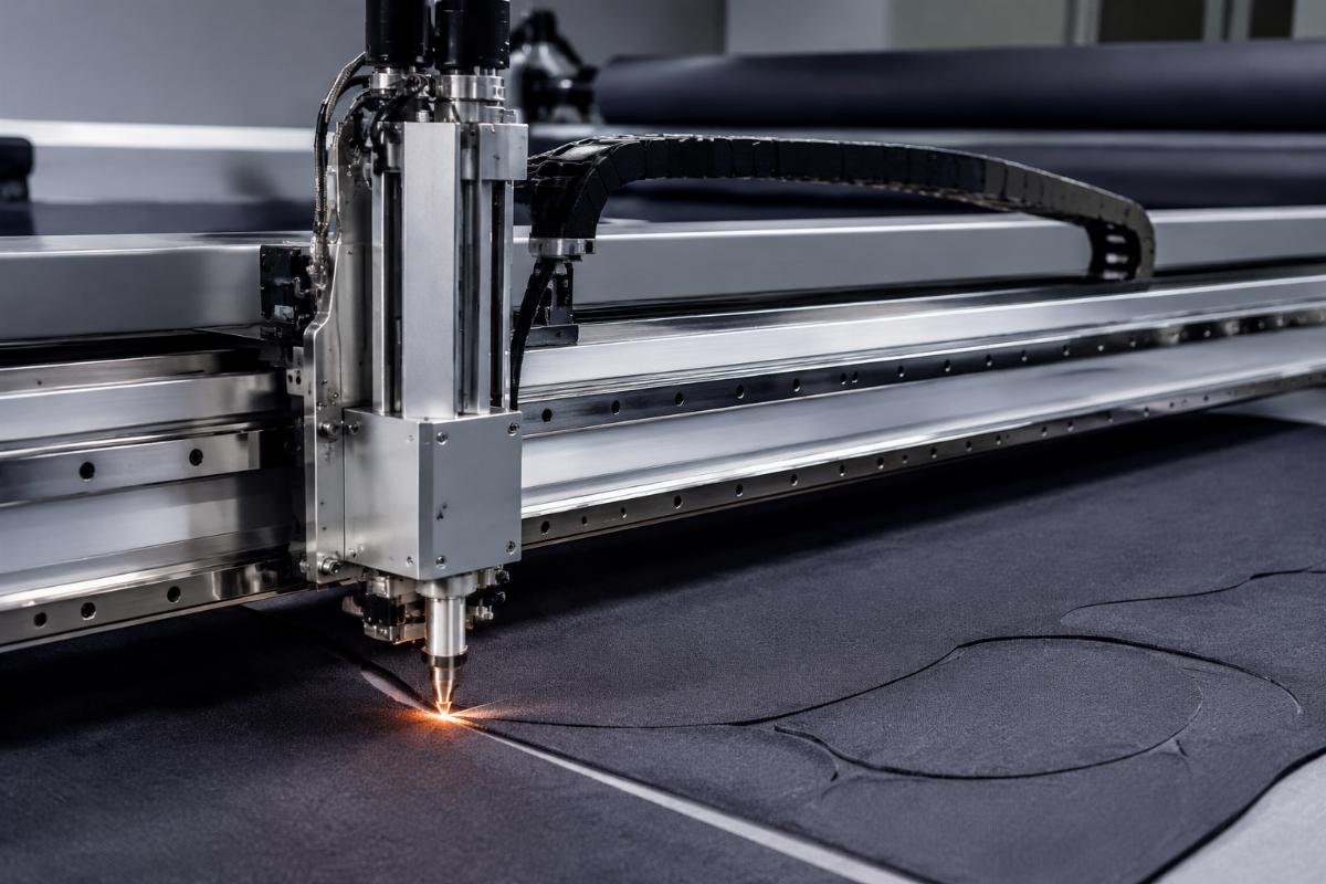 Industrial fabric cutter guide specifications Large format fabric cutting equipment guide rails