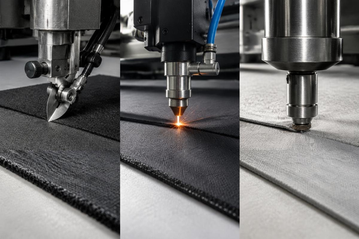 knife laser ultrasonic fabric cutting comparison cutting method comparison