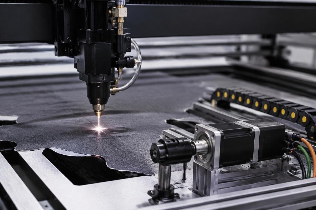 Motor performance testing for fabric cutting Testing and validation of motor performance in cutting machine applications