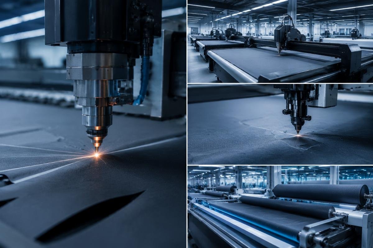 Factory production capacity ramp-up for fabric cutting machines