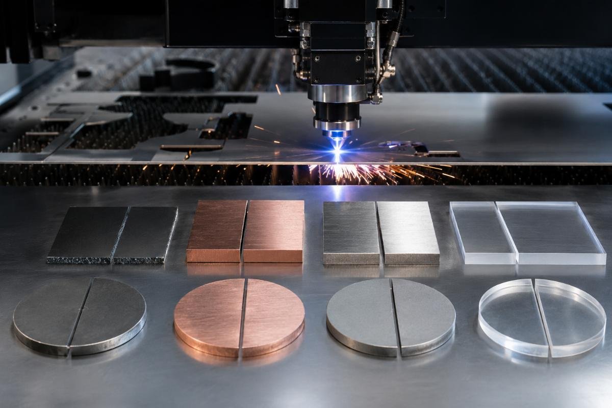 Clean cuts from properly configured CNC oscillating knife machine Comparison of clean and burr-free cuts on different materials