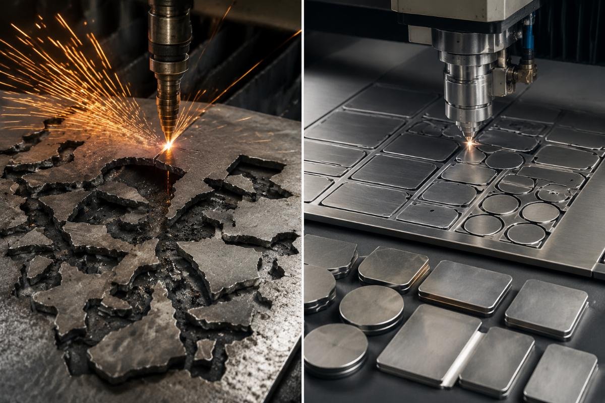 Material waste reduction with CNC cutting Comparison of material waste between manual and CNC cutting methods